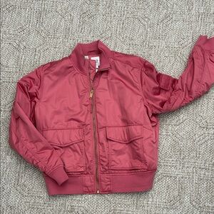 GAP Women's Pink Bomber Jacket